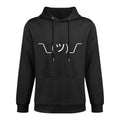Irreverents - Funny Shrug ASCII - Retro Shrugging Symbol, Black, Unisex, Adult, Small, Colorfast Hoodie
