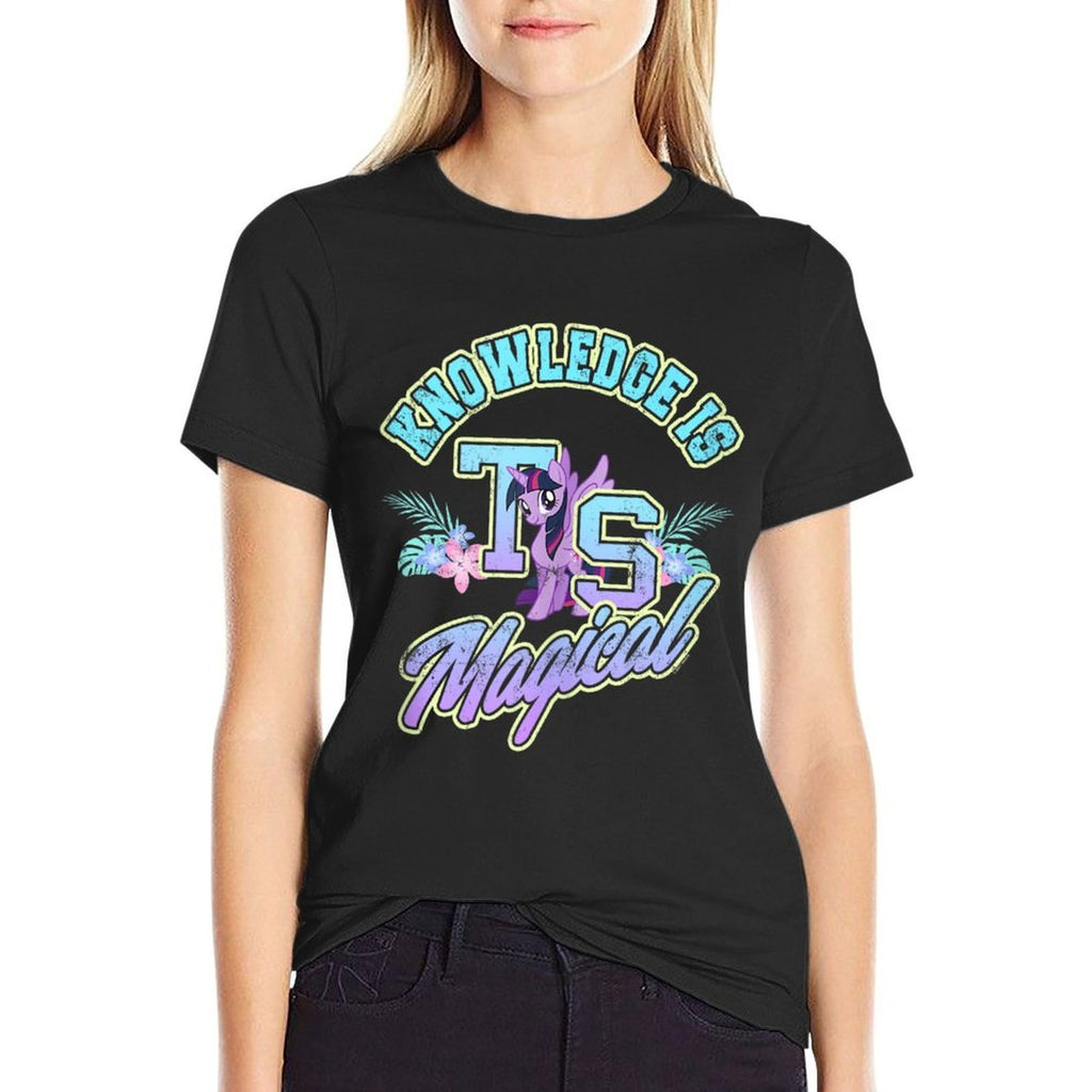 My Little Pony Twilight Sparkle Knowledge Is Magical  Rolled Sleeves T-Shirt