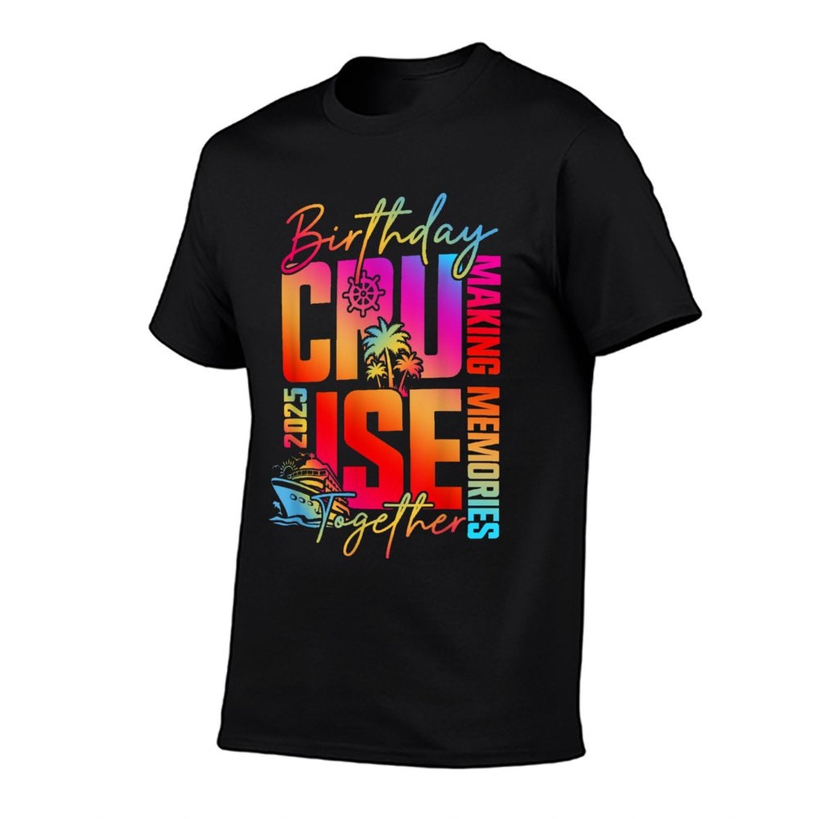 Birthday Cruise 2025 Birthday Trip Family Summer Vacation  Lightweight T-Shirt