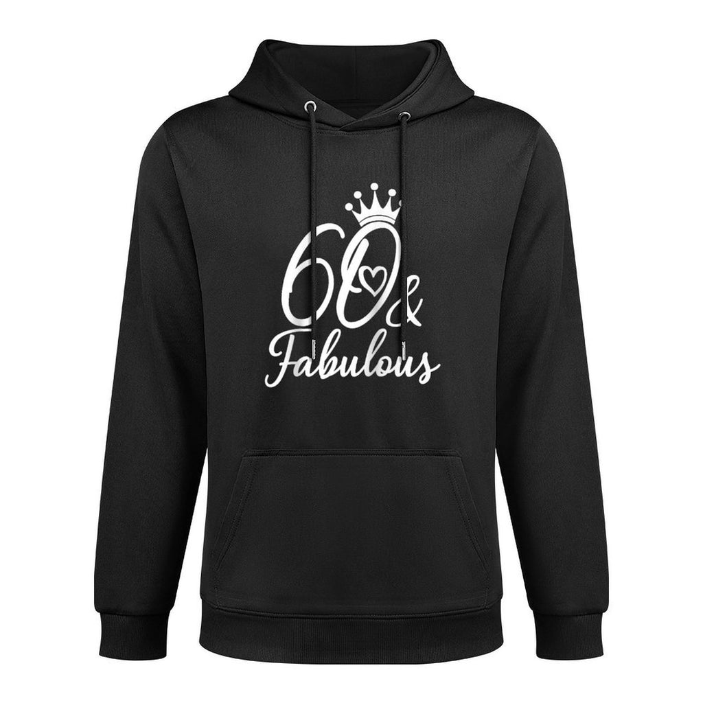 60 & Fabulous 60 Years Old Sixty For Her Women 60th Birthday Raglan Baseball Customizable Surface Hoodie