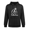60 & Fabulous 60 Years Old Sixty For Her Women 60th Birthday Raglan Baseball Customizable Surface Hoodie