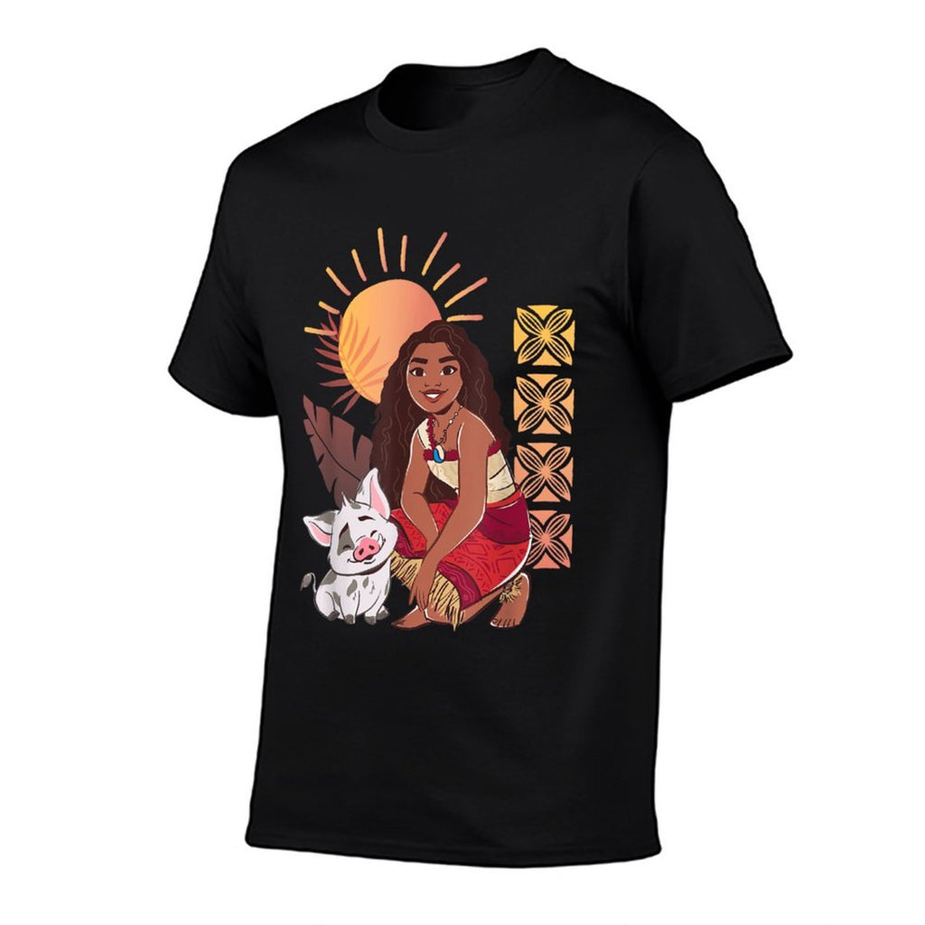 Disney Moana 2 Pua Moana Tropical Best Friends Chest Logo  Vintage-inspired T-Shirt