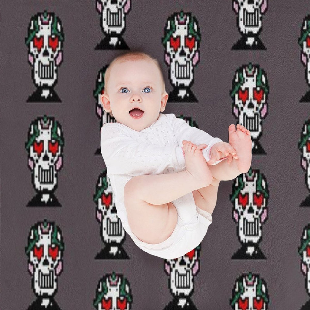 Pixel Skeleton Premium Throw Blanket