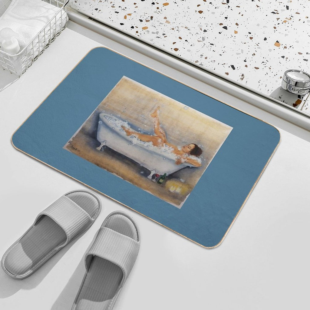 Magic of A Hot Bath  Rapid-Drying Bath Mat