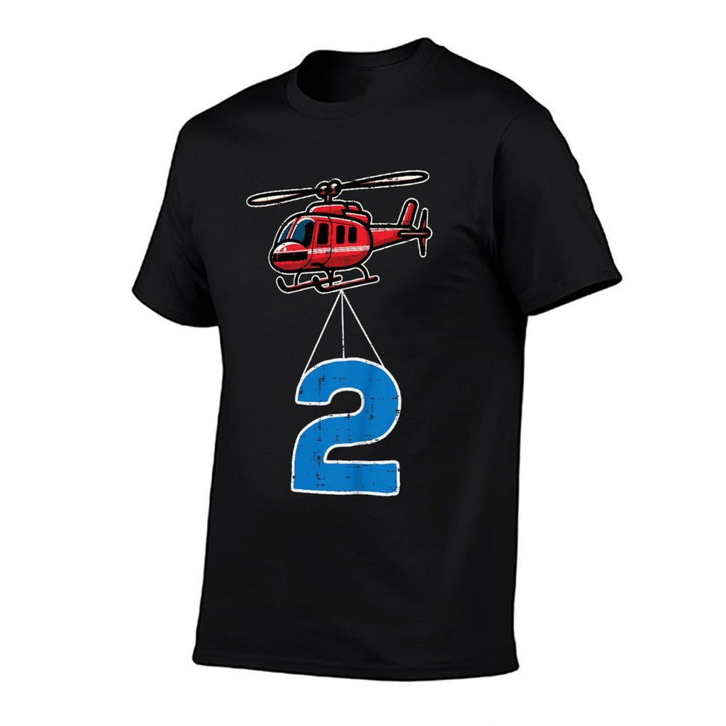 Kids 2nd Birthday Helicopter 2 Two Year Old Bday Toddler Boys Kid  Odor-resistant T-Shirt
