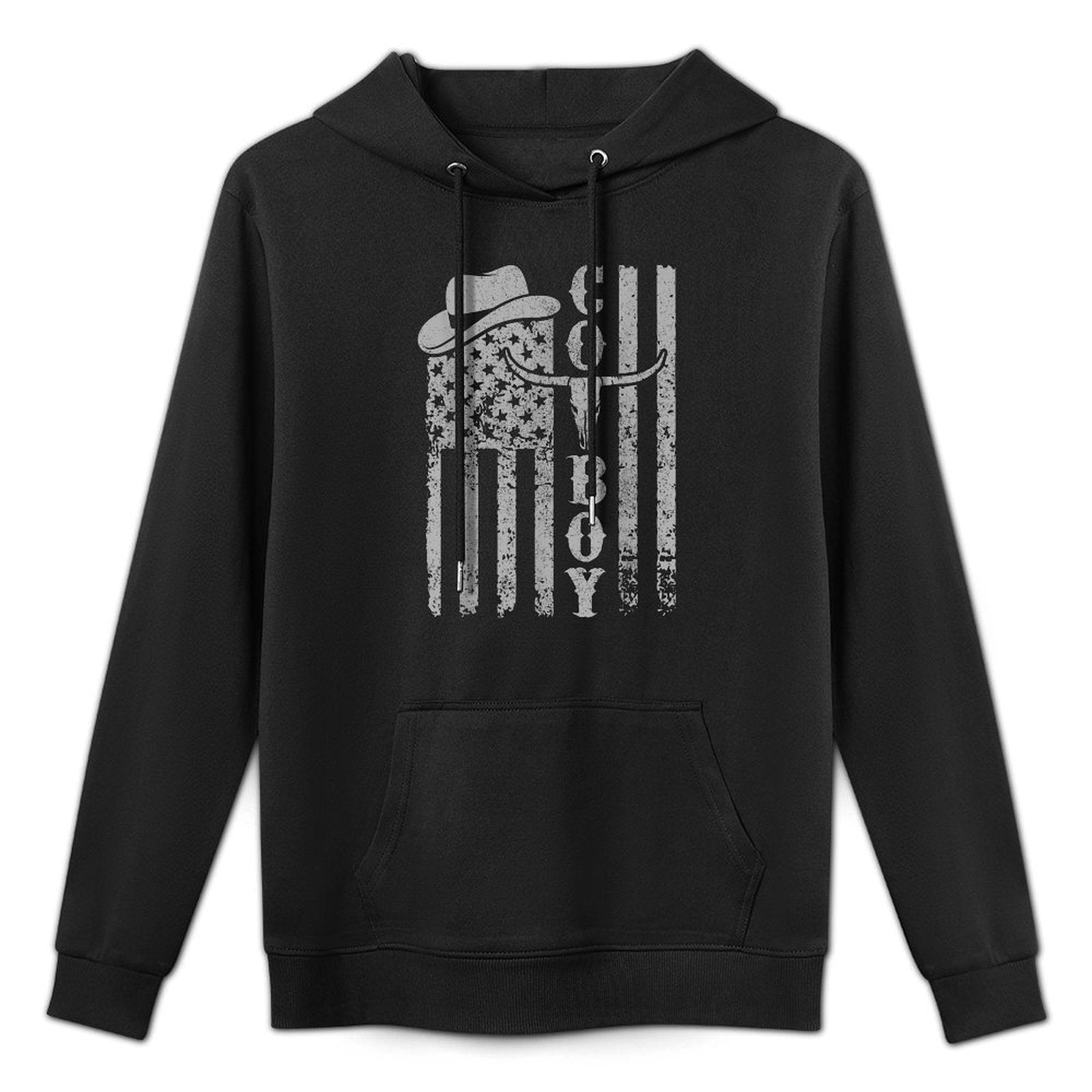 Western Country Menn Boy Kid Rodeo Southern Retro Cowboy Relaxed Fit Hoodie