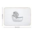 Elephant Bathe Bathtub Durable Bath Mat