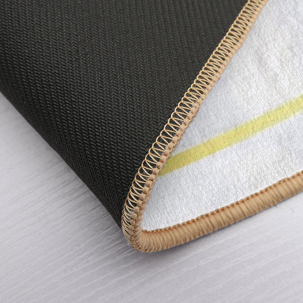 Gold Marble on White  Pet-Safe Bath Mat