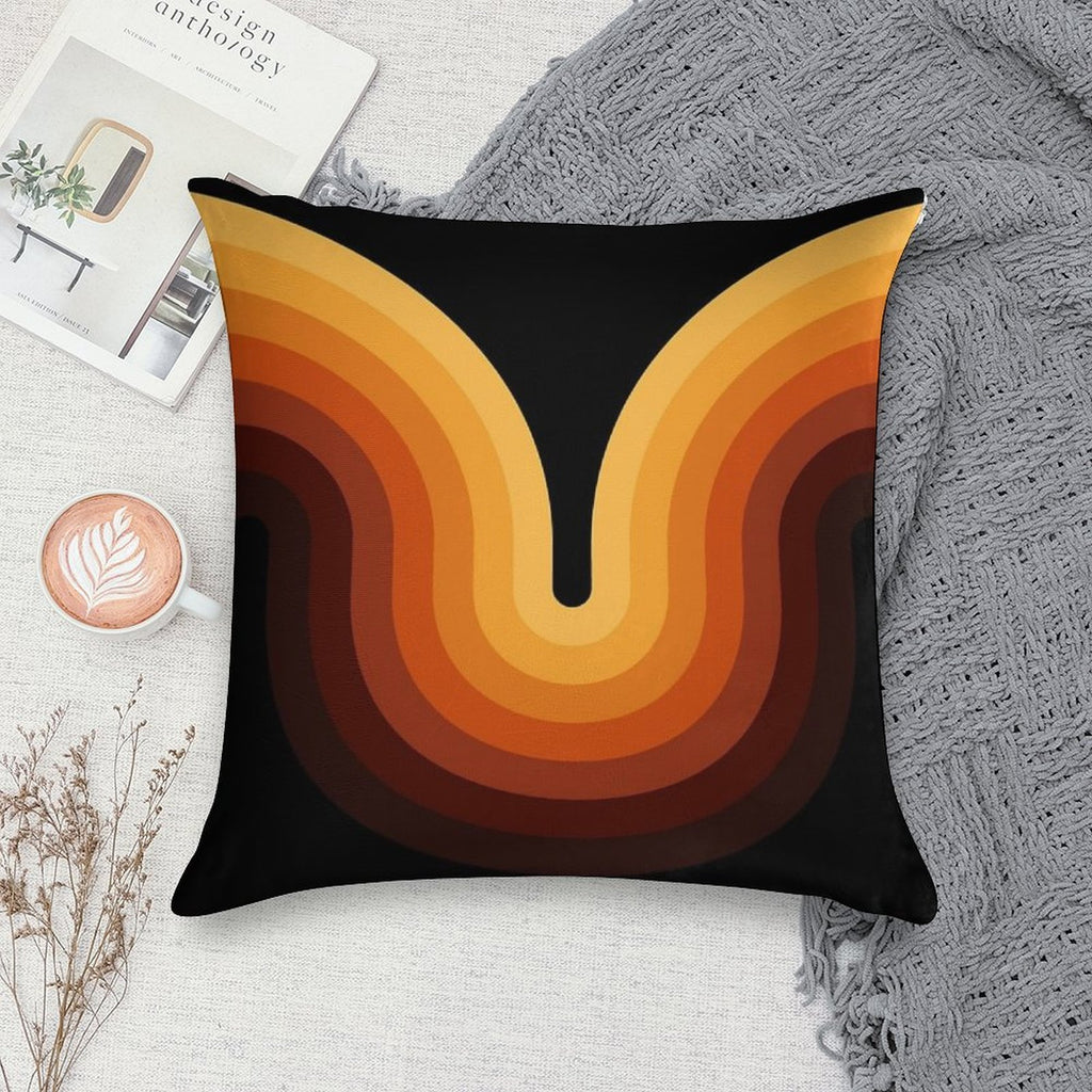 Retro Wave Soft Gift Ready Throw Pillow