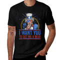 I Want You To Get Me A Beer - Funny Uncle Sam 4th of July  Vintage-inspired T-Shirt