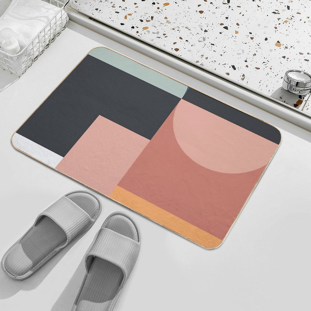 Abstract Geometric 07  Absorbent Bath Mat