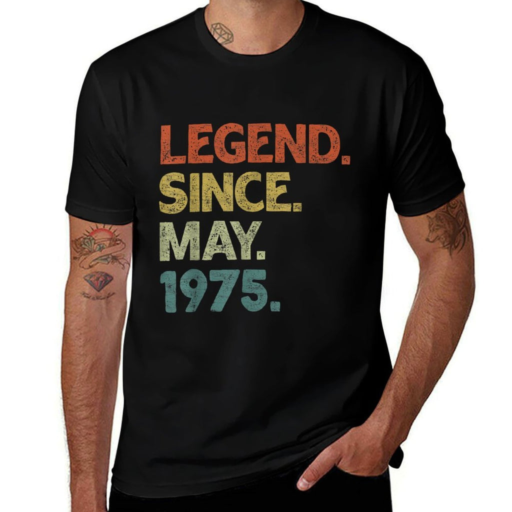50 Years Old Legends Since May 1975 50th Birthday  Affordable Price T-Shirt