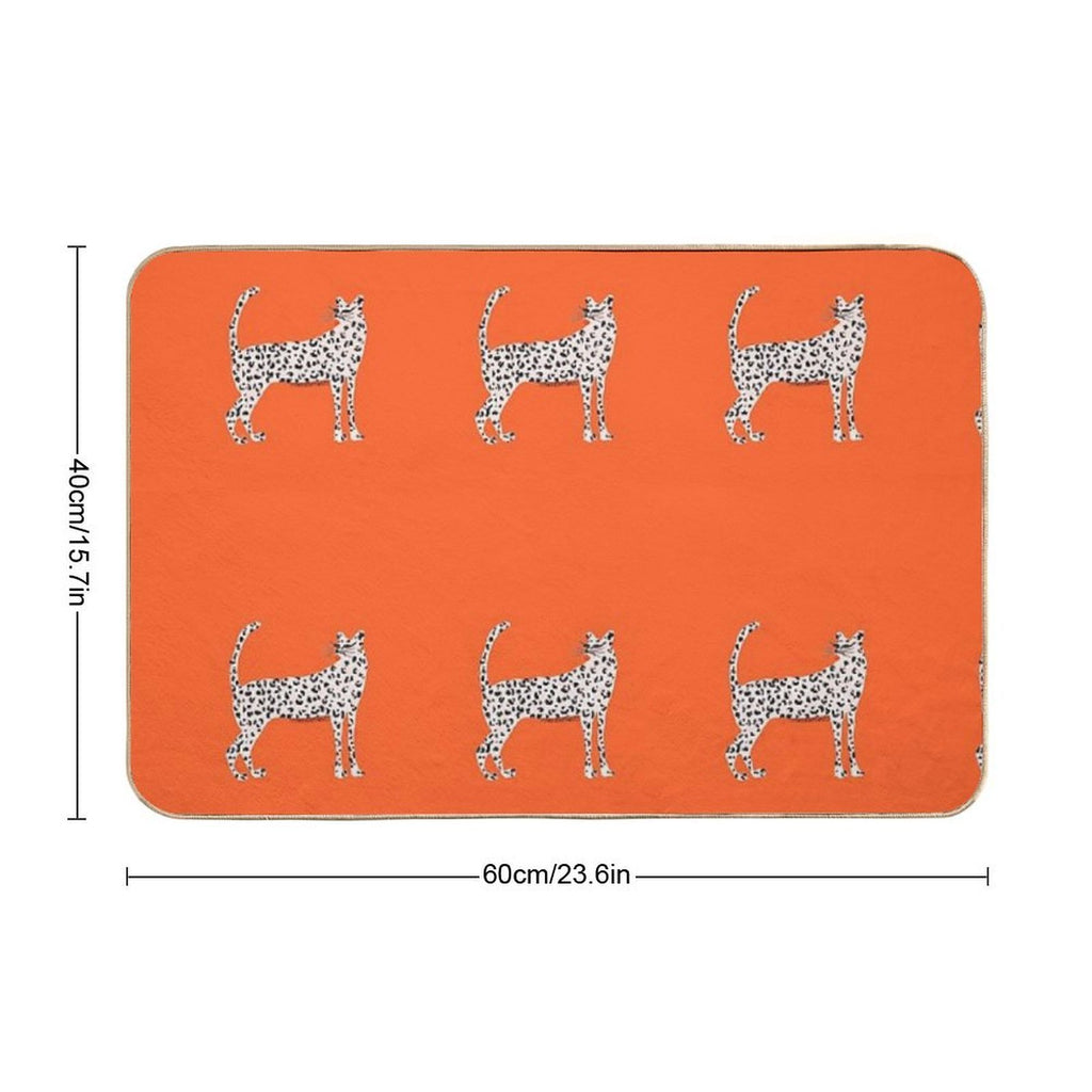 Pink Leopard  Pet-Safe Bath Mat