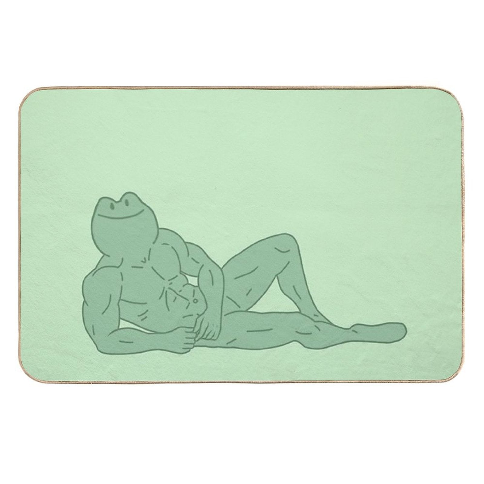 Buff Frog Icon Six, Take A Breather  Toxin-Free Bath Mat