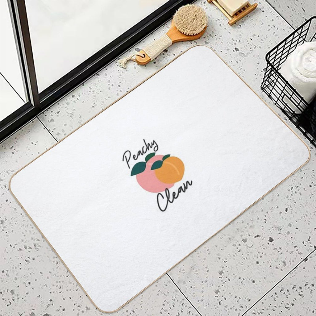 Peachy Clean Bathroom Printable  Non-Slip Bath Mat