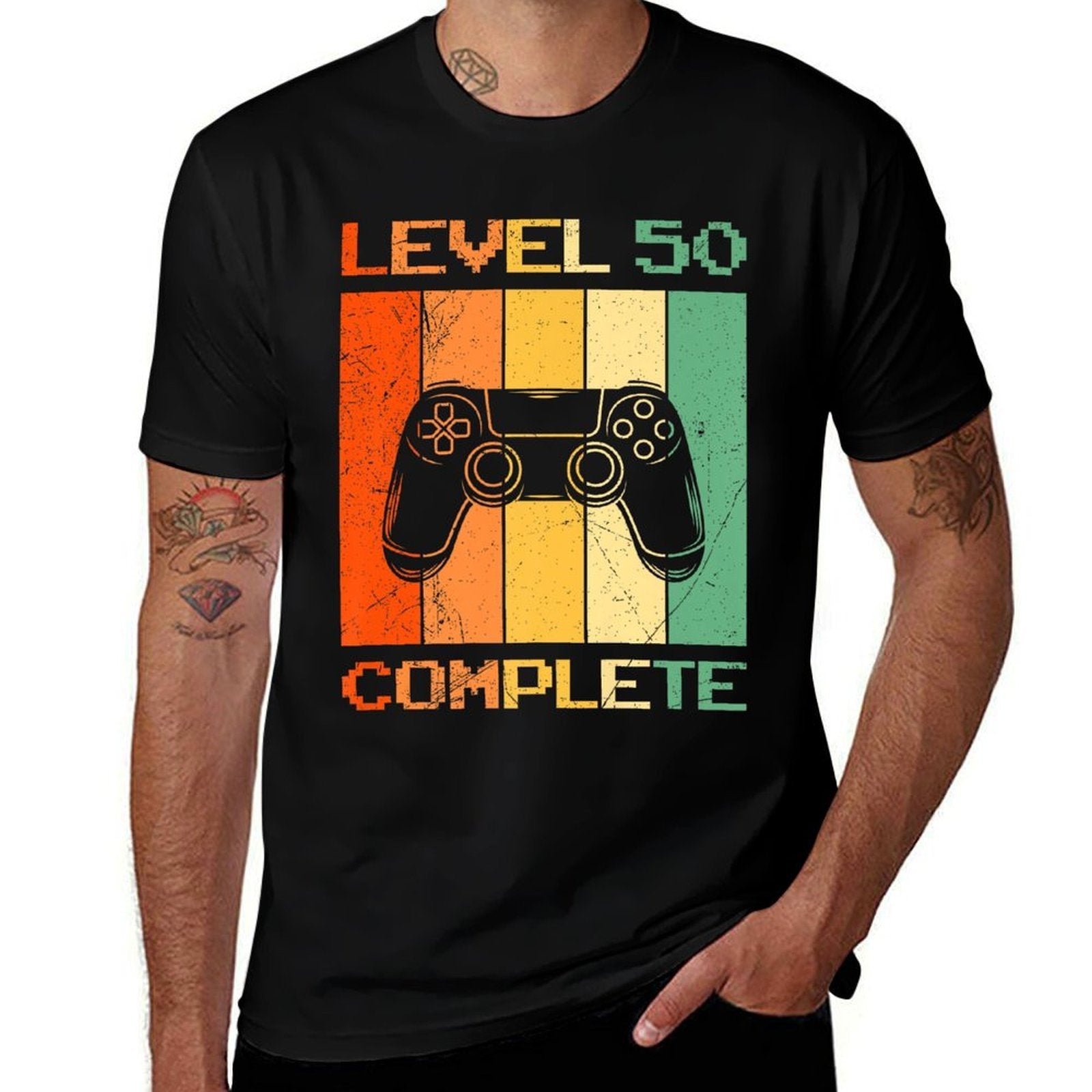 50th Birthday LEVEL 50 COMPLETE Party B-Day 50 Years Premium  Quick-drying T-Shirt