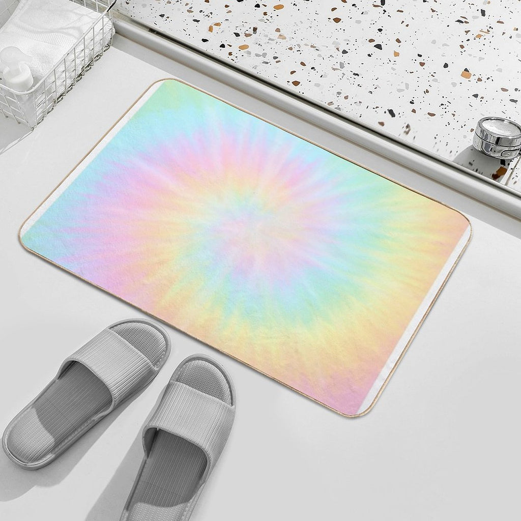 Tie Dye Pastel Wallpaper  Non-Slip Bath Mat