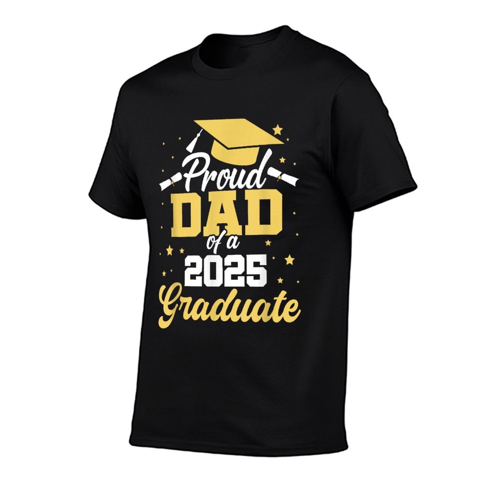 Proud Dad Of A 2025 Graduate Graduation Dad Senior 2025  Fade-proof Color T-Shirt