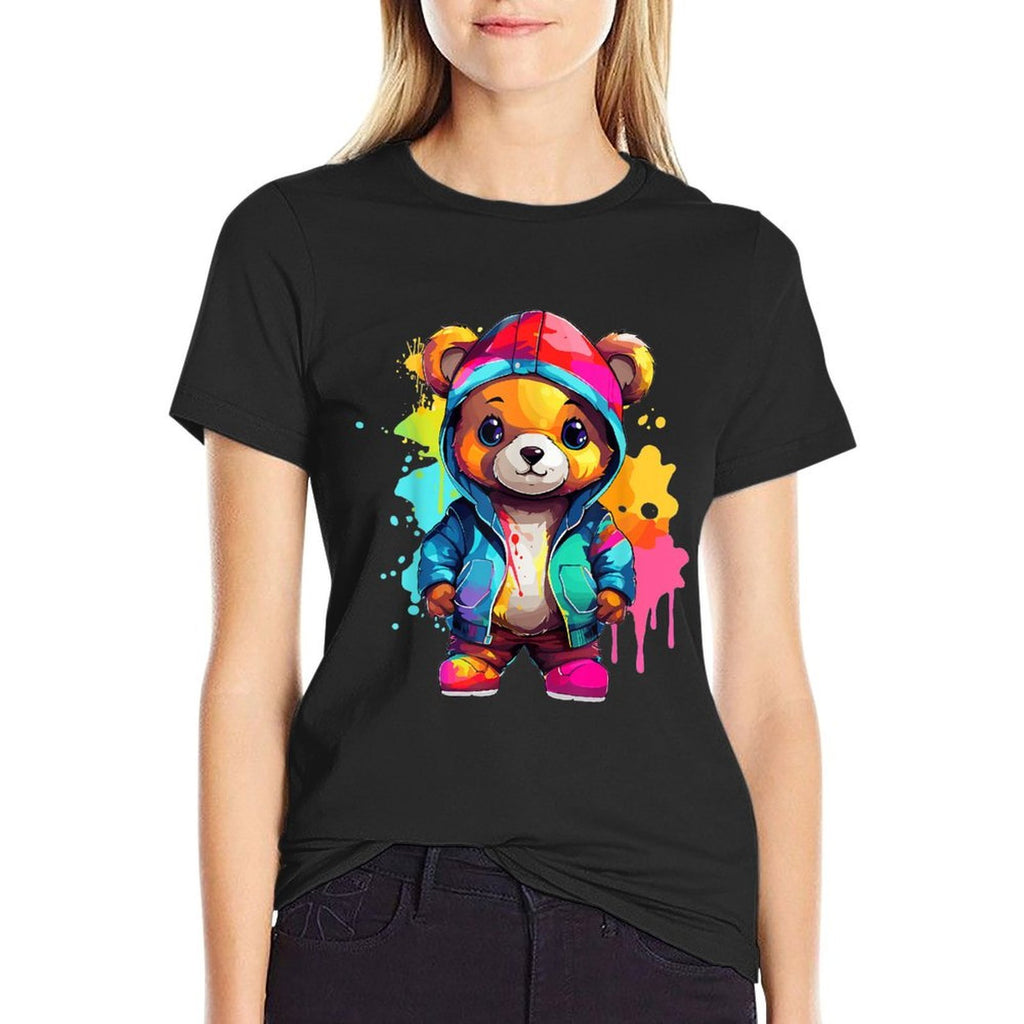Colorful Teddy Bear  Odor-resistant T-Shirt