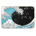 Kanagawa Wave  Repositionable Bath Mat