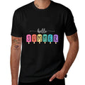 Hello Summer Vacation Ice Cream Popsicle Ice Lolly Gift  Tagless Design T-Shirt