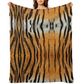 Tiger Skin Wrinkle-free Throw Blanket