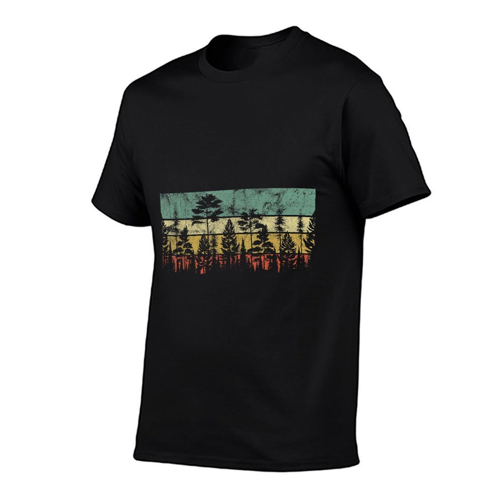 Trees Outdoors Wildlife Nature Vintage Forest Nature Retro  Soft T-Shirt