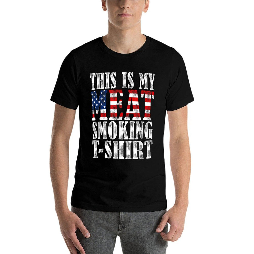 Retro BBQ Smoker Vintage US This Is My Meat Smoking  Affordable Price T-Shirt