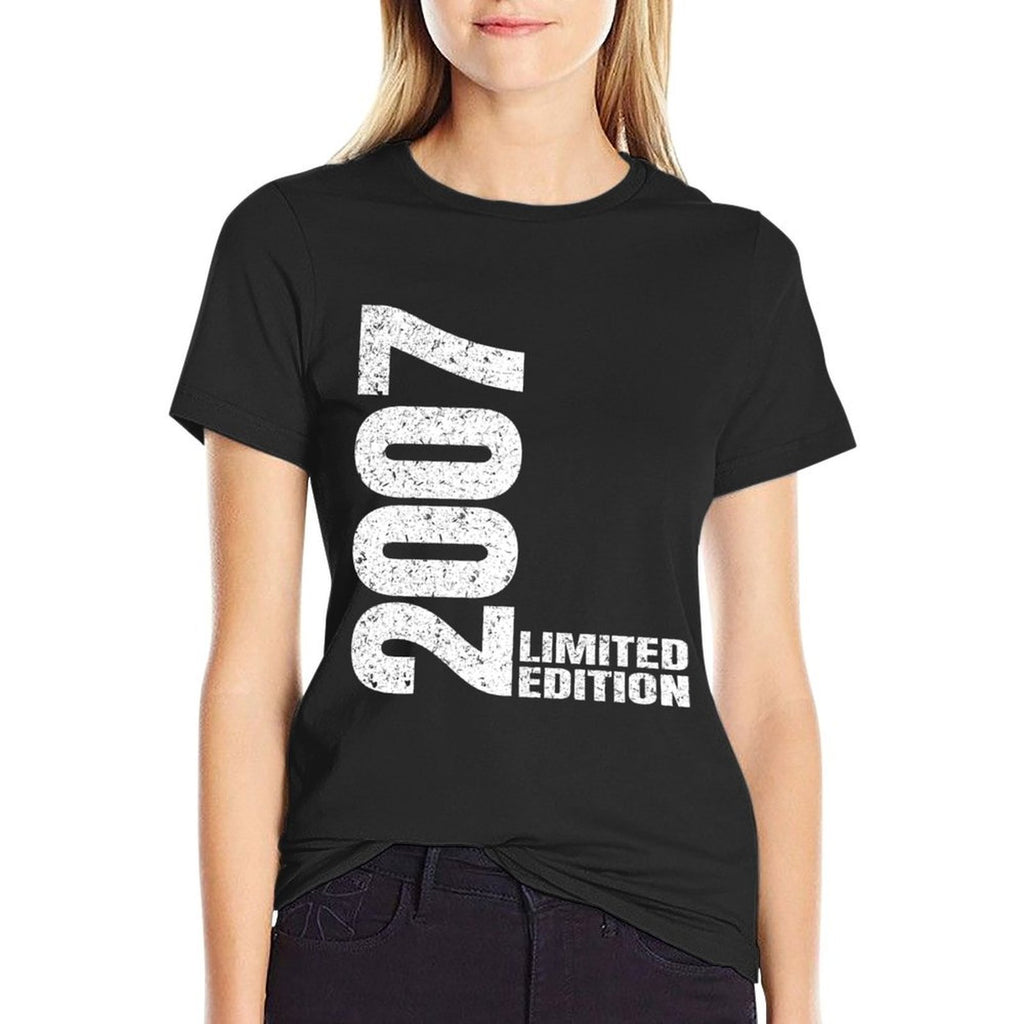 Vintage 2007 Limited Edition Classic 2007 Men Women Birthday  Polyester Blend T-Shirt