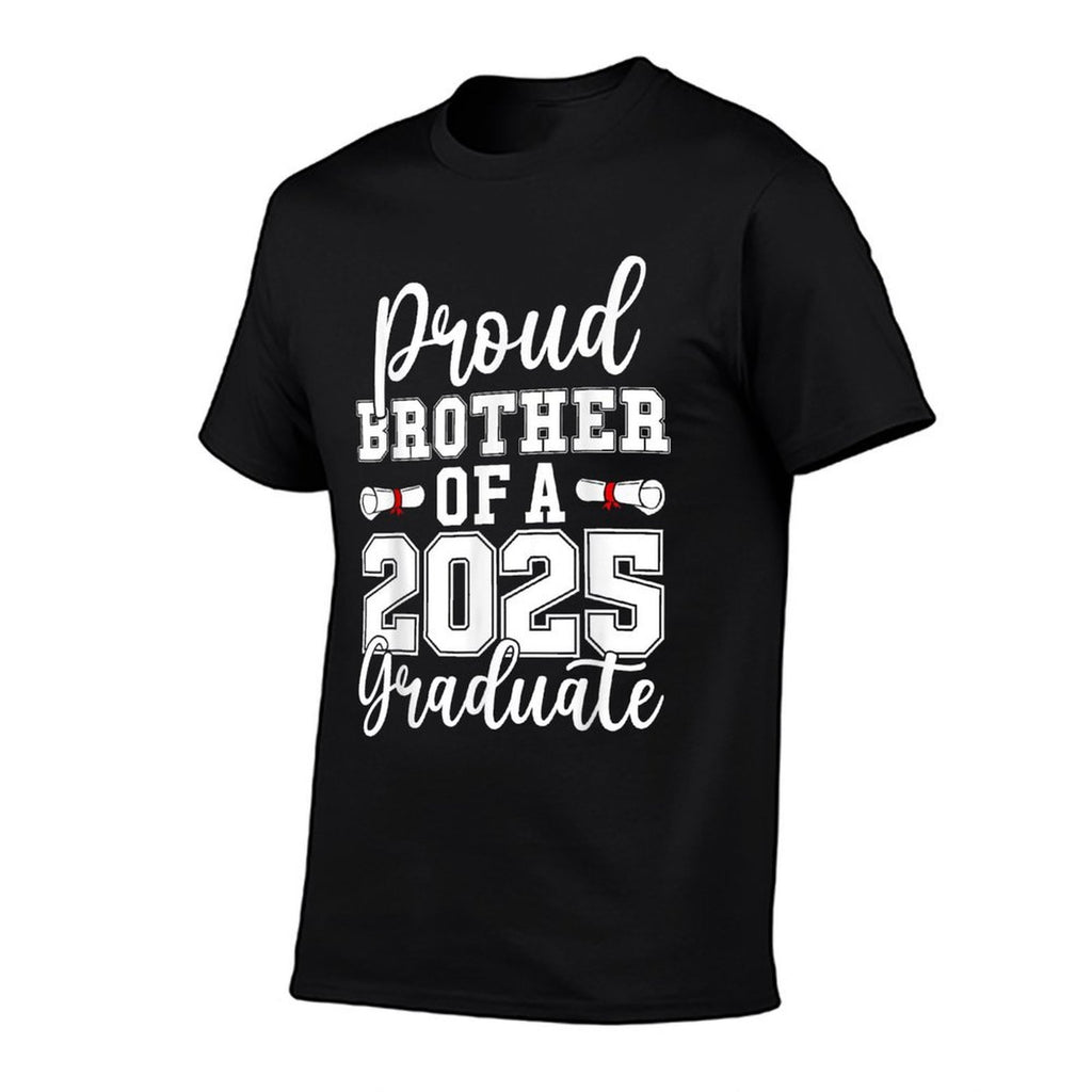 Proud Brother of A Class of 2025 Graduate Senior Graduation  Trendy Pattern T-Shirt