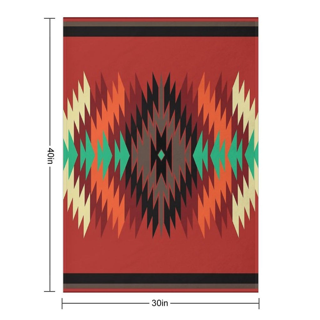 Navajo Blanket Design 5 Easy Care Throw Blanket