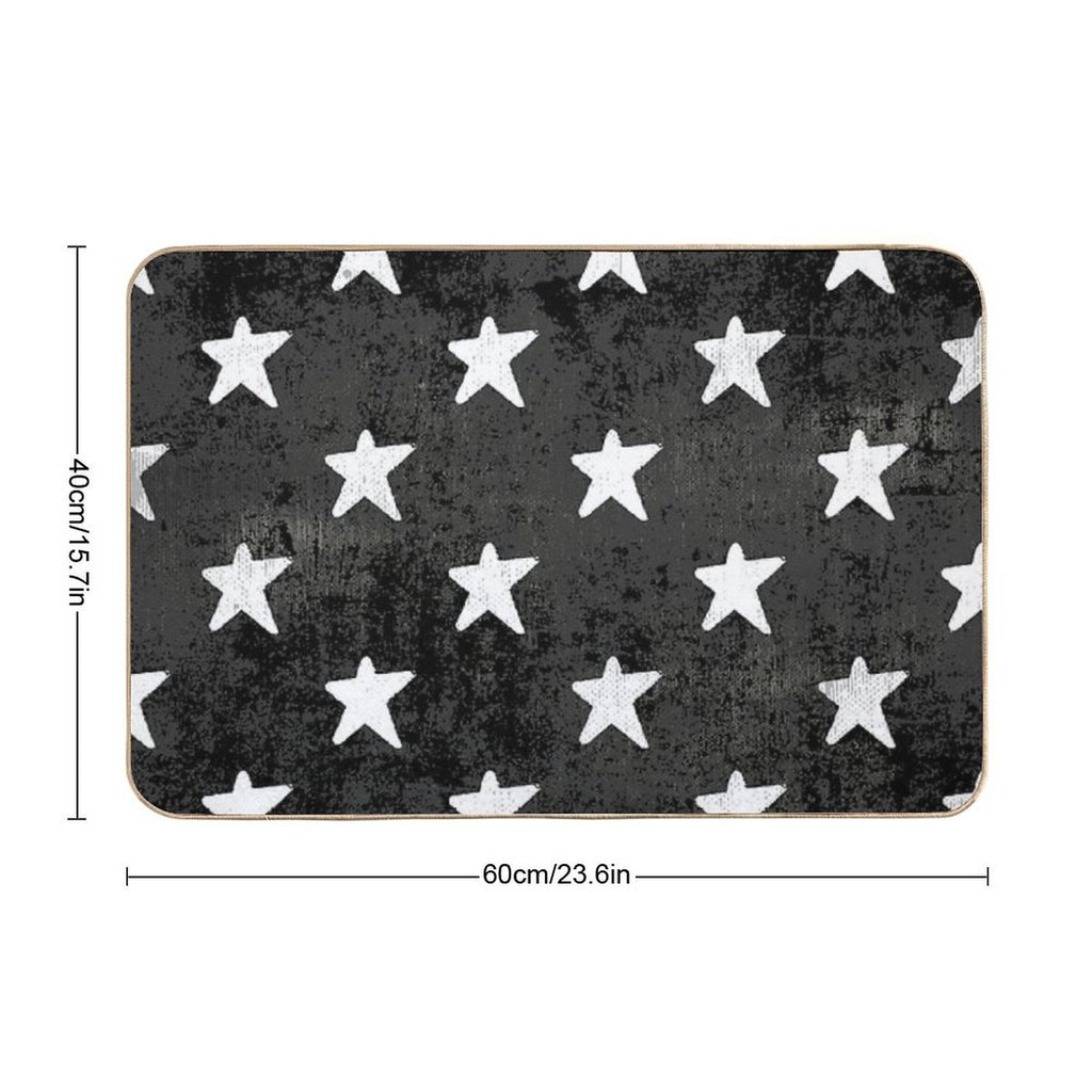White Star  Repositionable Bath Mat