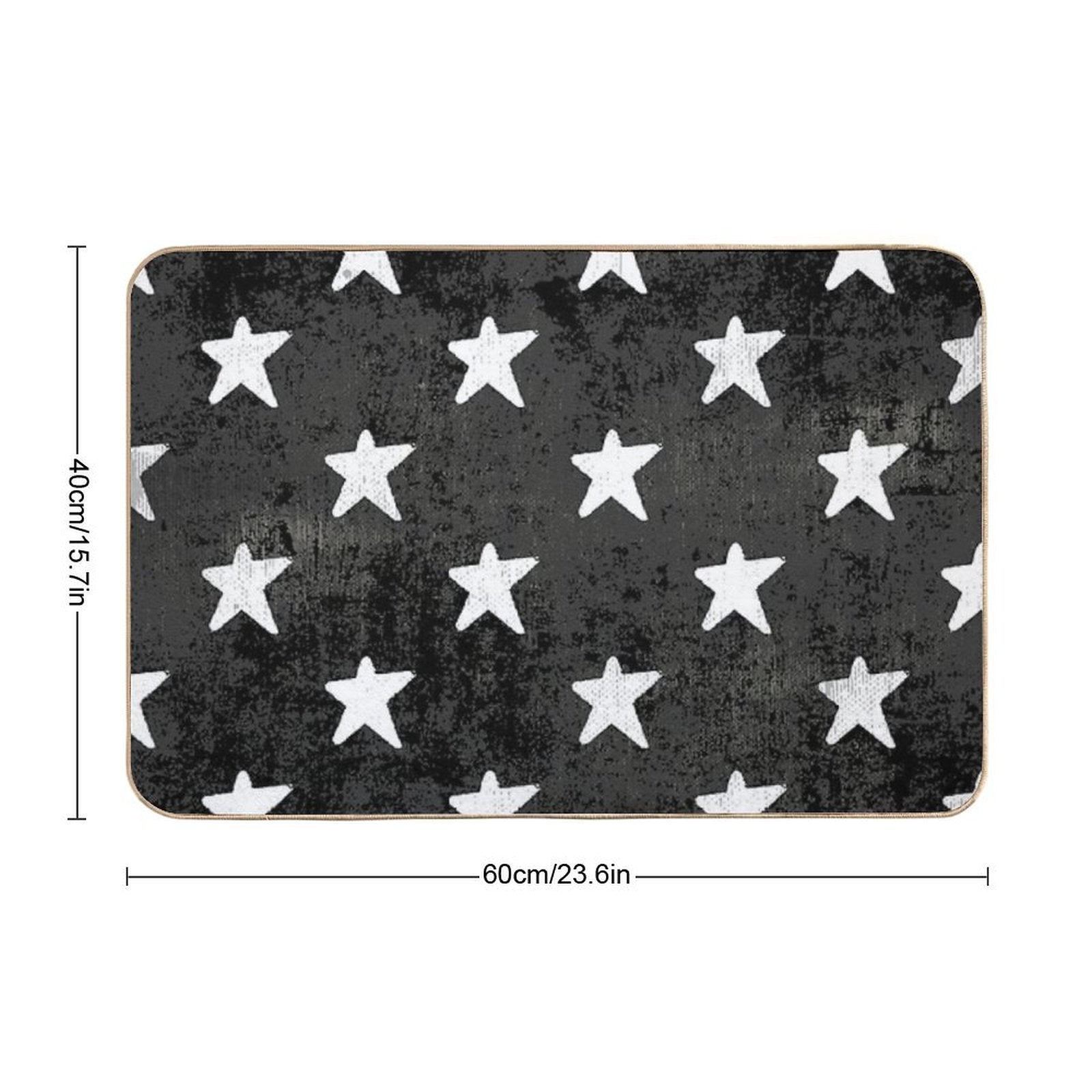 White Star  Repositionable Bath Mat