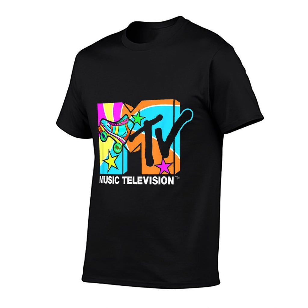 Mademark X MTV - Roller Skates MTV Logo Classic Music Television  Vintage-inspired T-Shirt