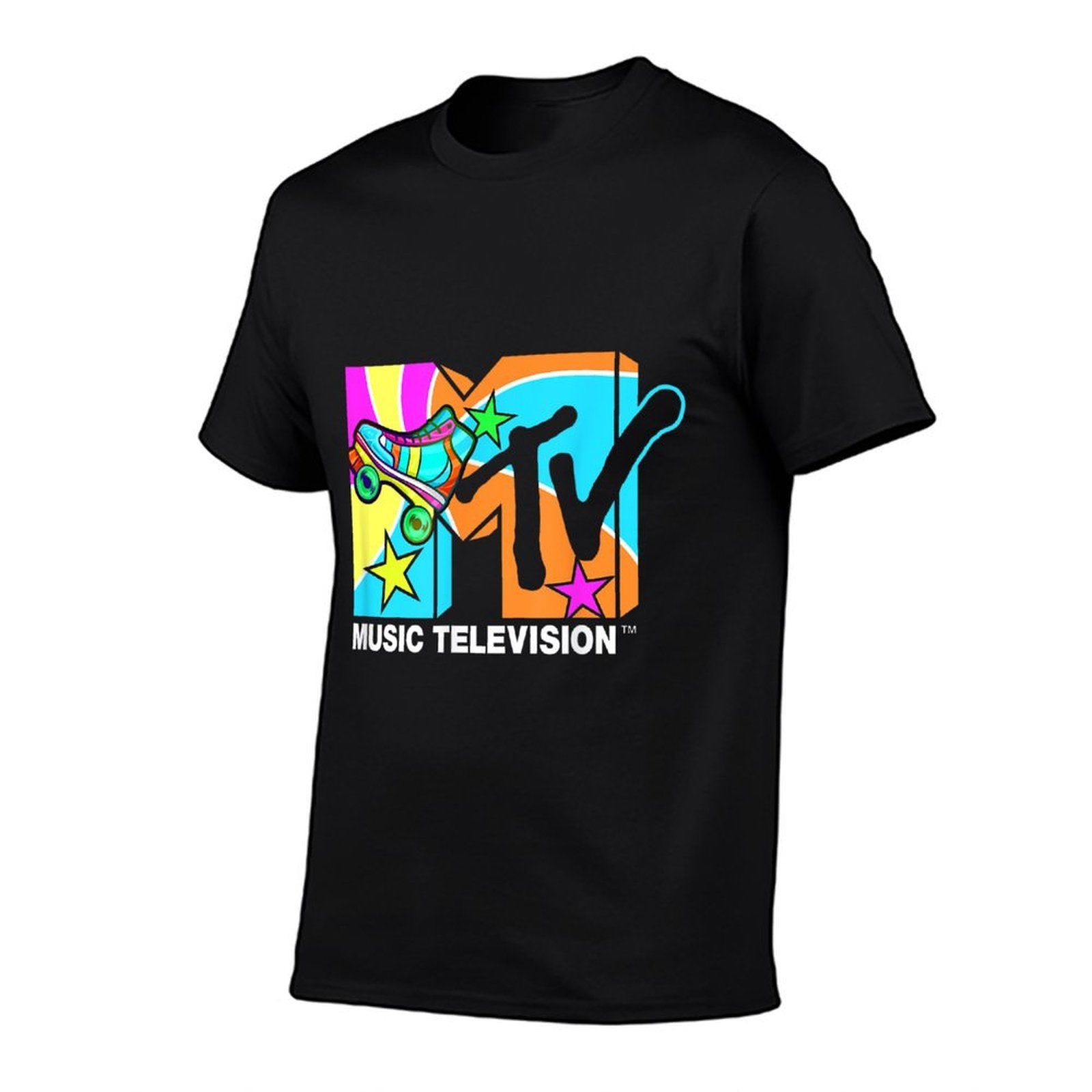 Mademark X MTV - Roller Skates MTV Logo Classic Music Television  Vintage-inspired T-Shirt