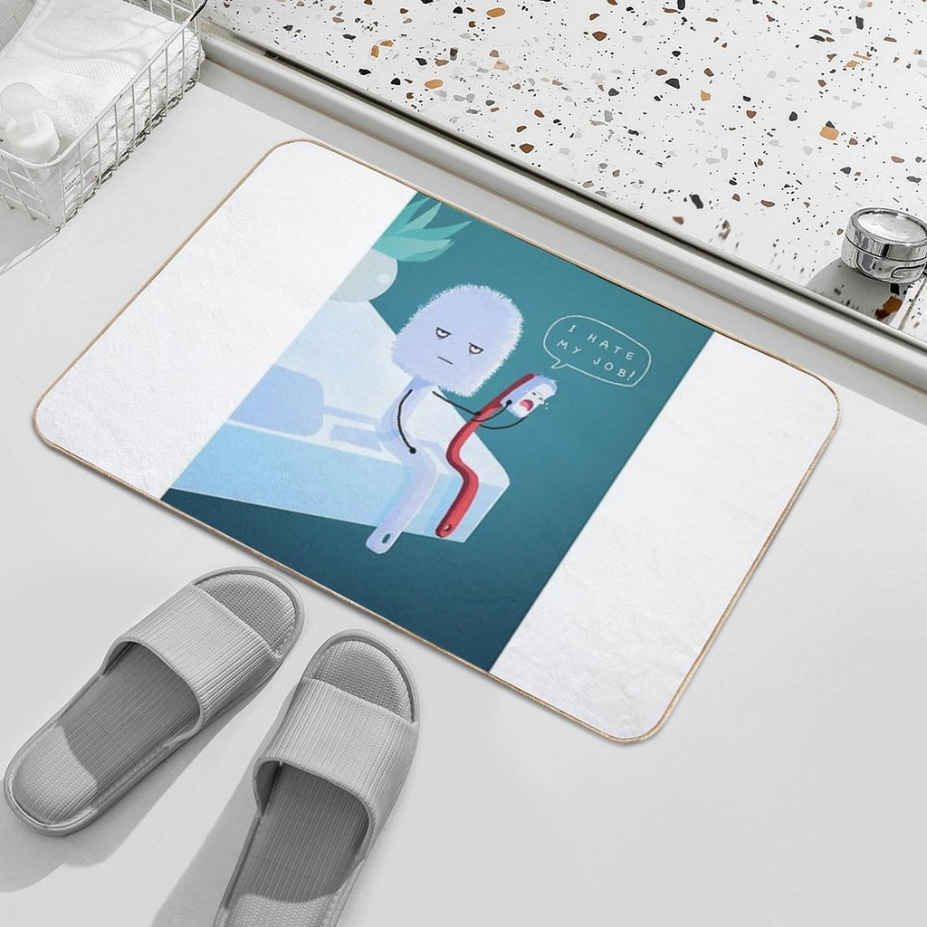 I Hate My Job  Repositionable Bath Mat