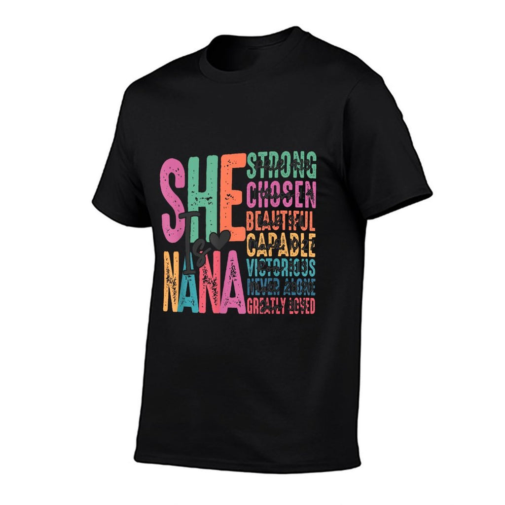 She Is Nana Christian Mothers Day Jesus Nana Religious Women  Trendy Pattern T-Shirt