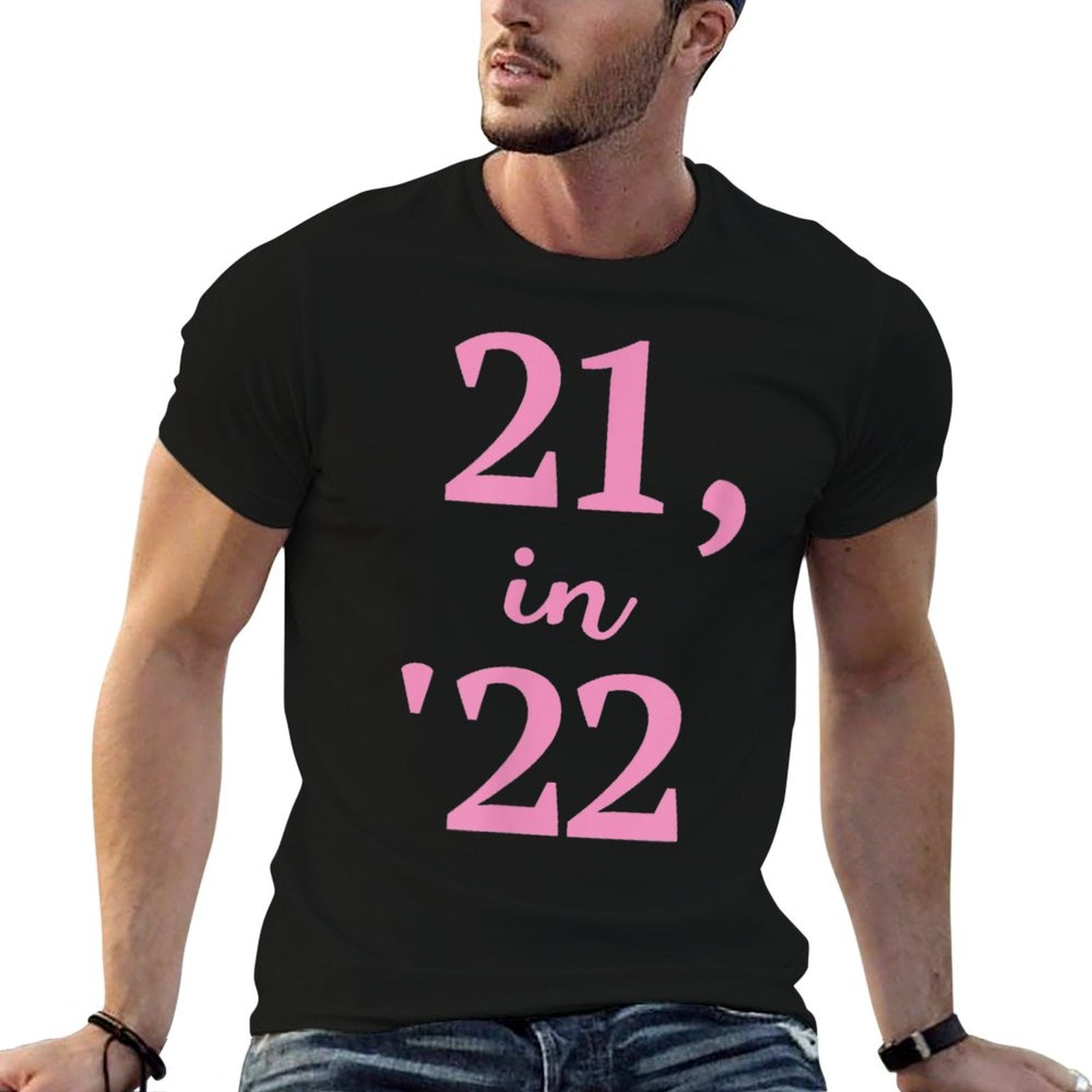 21 in 22, 21st Birthday  Trendy Pattern T-Shirt
