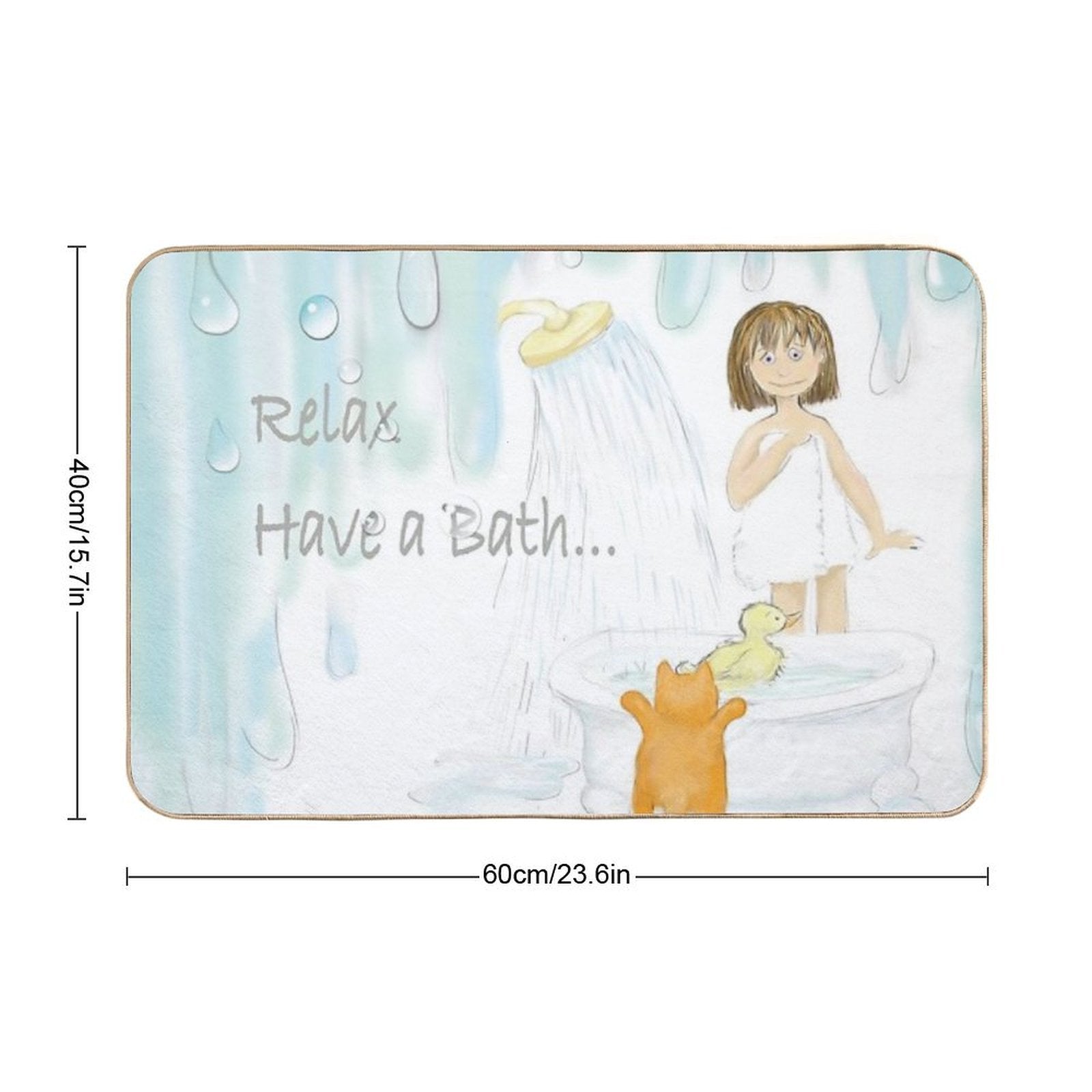 Bathtime  Rapid-Drying Bath Mat