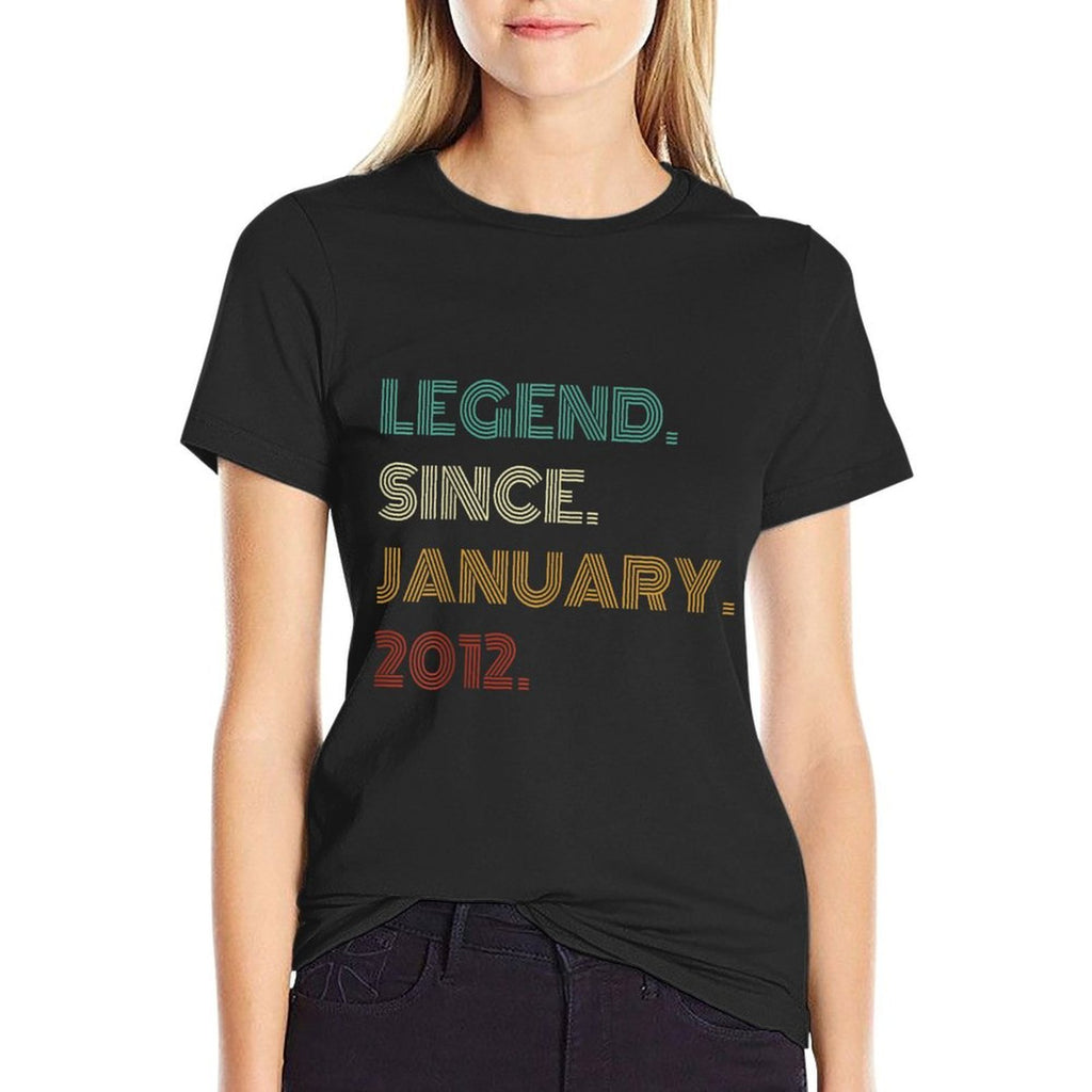 13 Years Old Legend Since January 2012 13th Birthday  Slim-fit Cut T-Shirt