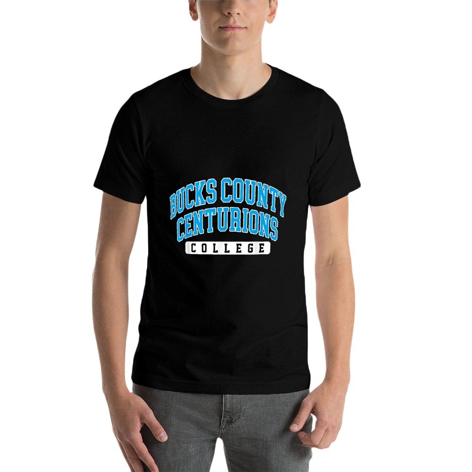 Bucks County Community College Centurions Arch Vintage  Heathered Texture T-Shirt