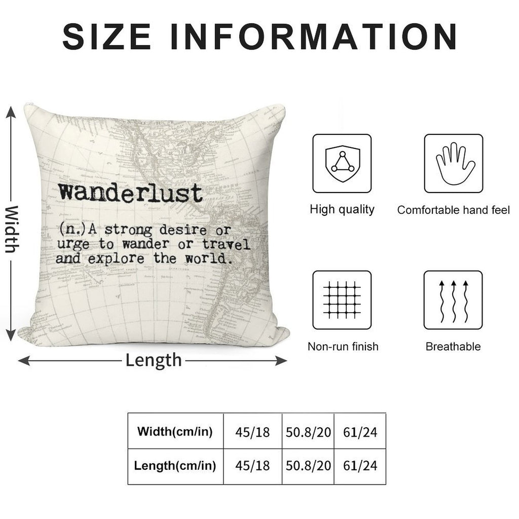 Wanderlust Soft Anti-Pilling Throw Pillow