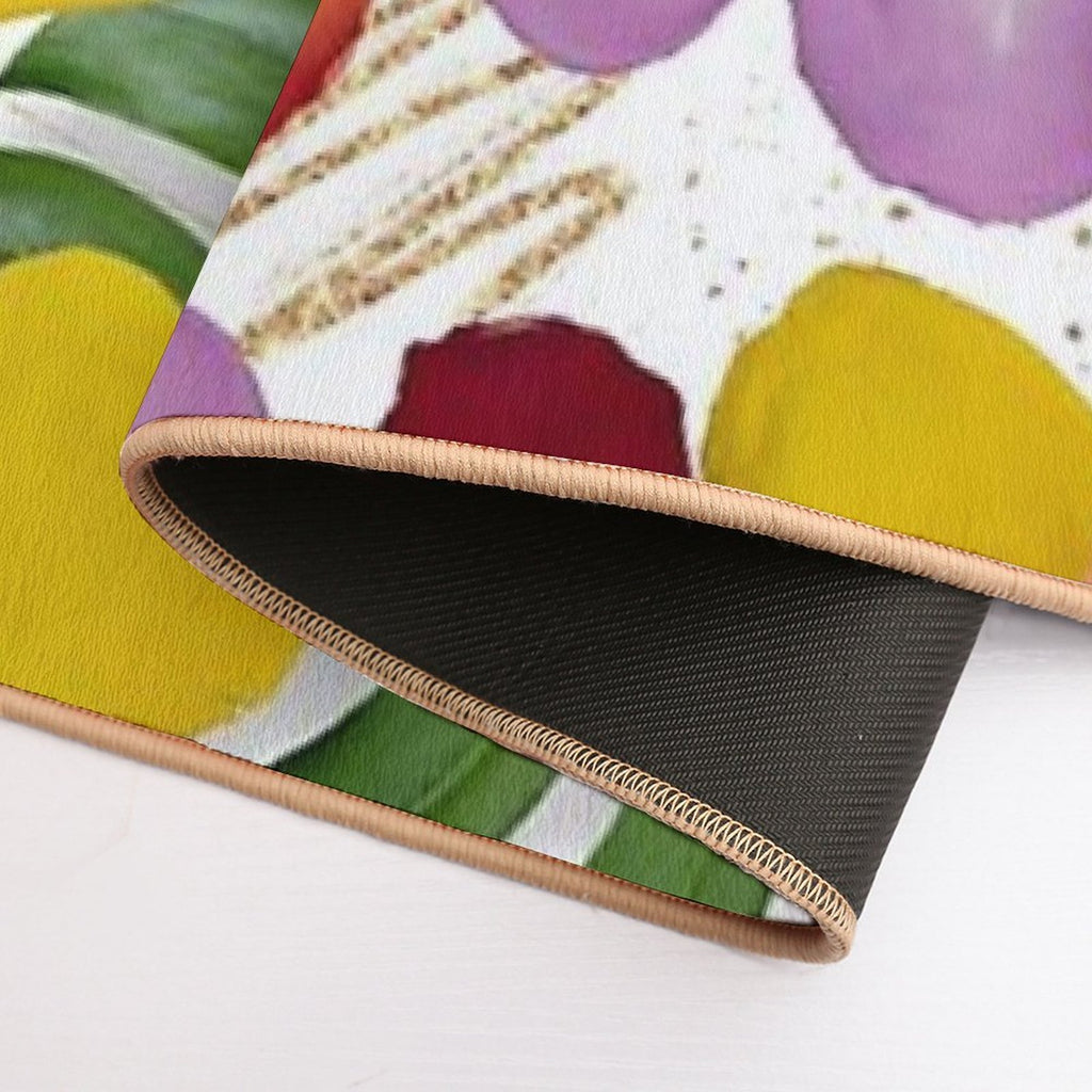 Tropical Romance (for Plant Lovers)  Slip-Resistant Bath Mat