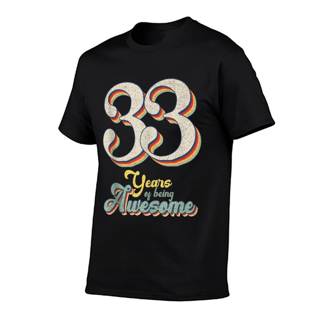33 Years Of Being Awesome Retro Vintage 33rd Birthday  Durable T-Shirt