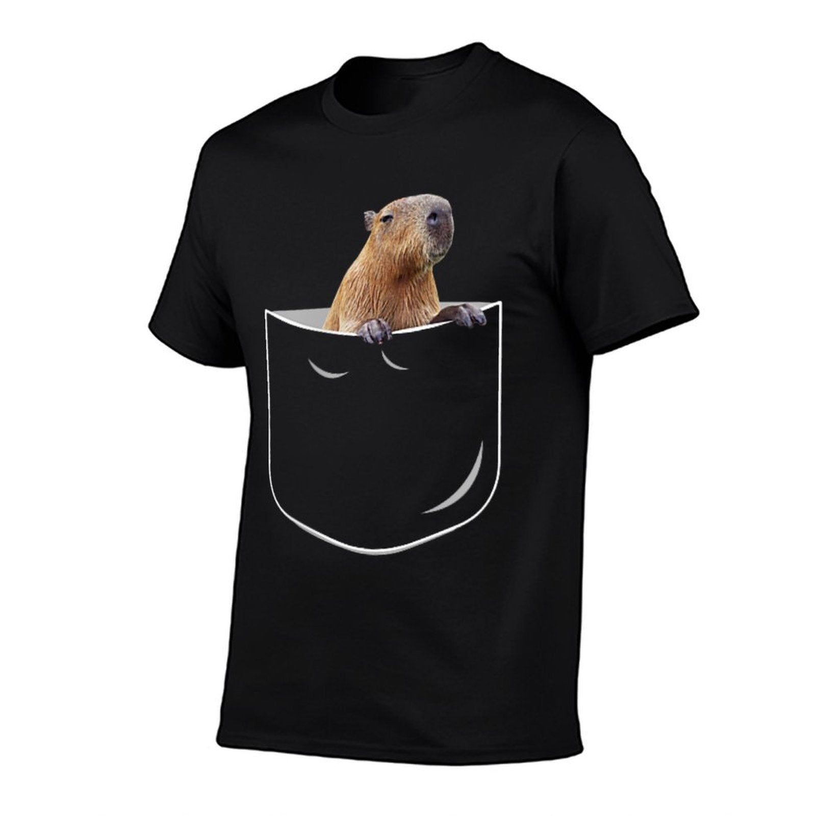 Pocket Capybara Funny Capybara In Pocket Gift Comfortable T-Shirt