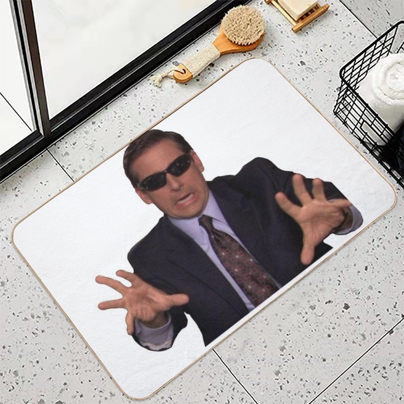 Blind Guy Mcsqueezy - Michael Scott  Dirt-Trapping Bath Mat