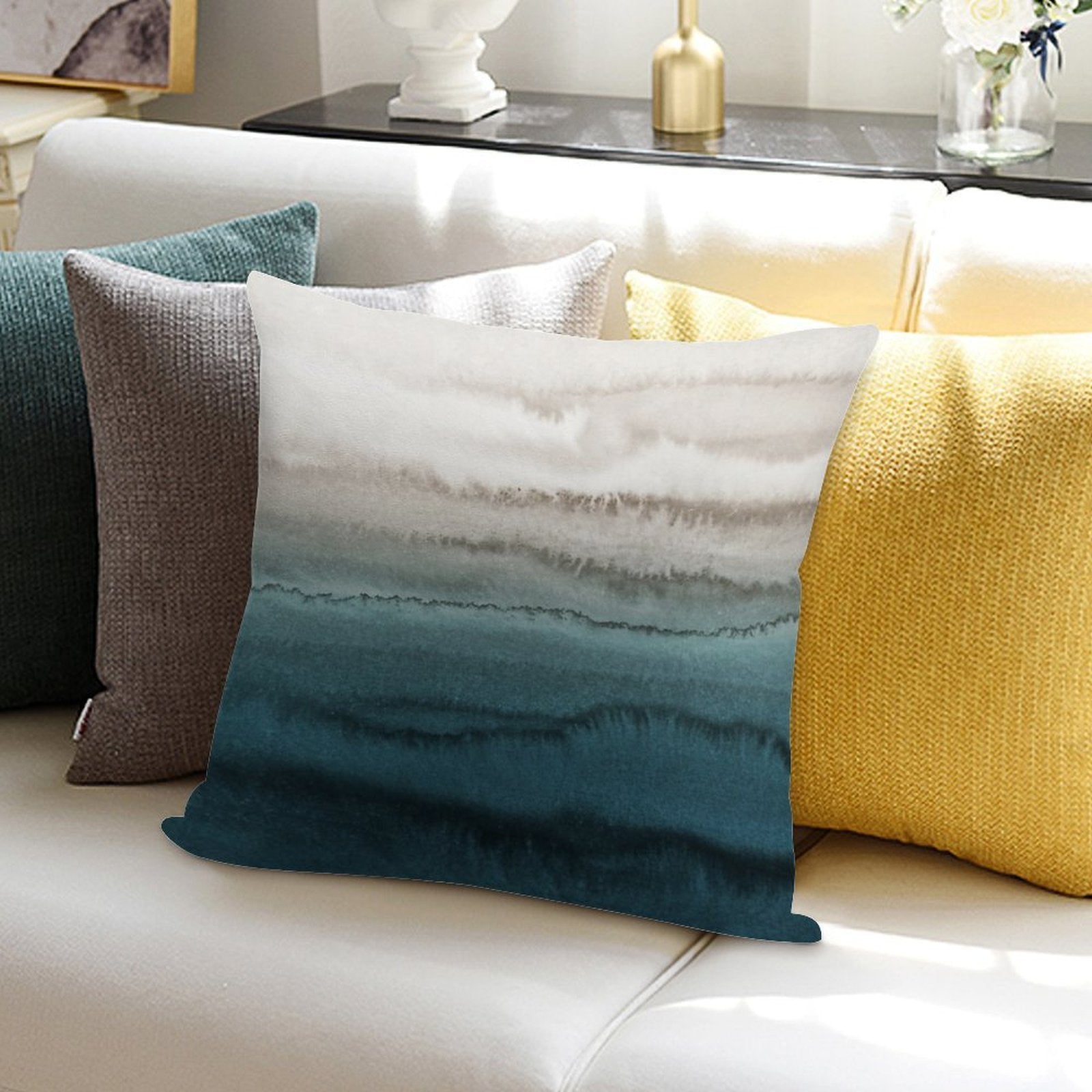 WITHIN THE TIDES - CRASHING WAVES Soft Hidden Zipper Throw Pillow
