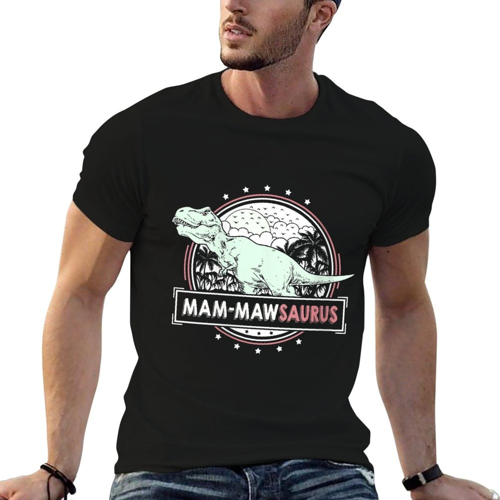 Womens Mam-MawSaurus Mam-Maw Idea for Women Mother's Day Mam-Maw  Odor-resistant T-Shirt