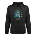 Surf Beach Summer Retro Vintage Distressed Medium-Weight Fabric Hoodie