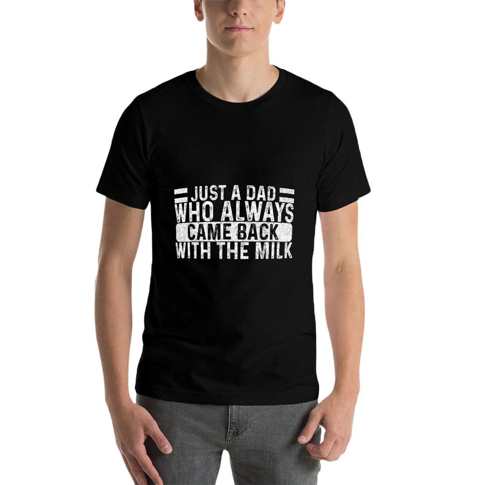 Father's Day Just A Dad Who Always Came Back With The Milk  Vintage-inspired T-Shirt